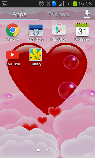 Bildschirm screenshot Magisches Herz für Handys und Tablets.