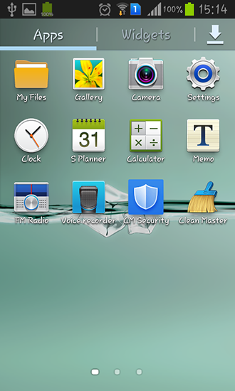 Bildschirm screenshot Mein Wasser für Handys und Tablets.