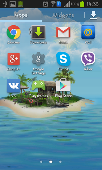 Bildschirm screenshot Mysteriöse Insel für Handys und Tablets.