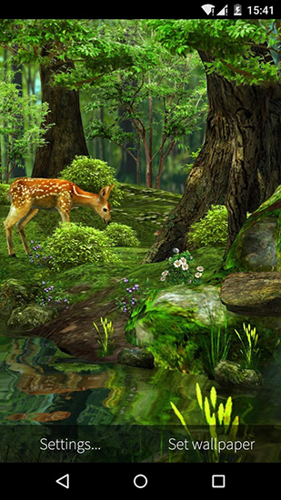 Bildschirm screenshot Natur 3D für Handys und Tablets.