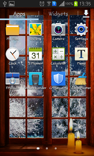 Bildschirm screenshot Neujahrsnacht für Handys und Tablets.