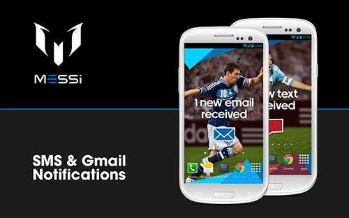 Bildschirm screenshot Messi Offiziell für Handys und Tablets.