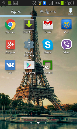 Bildschirm screenshot Paris: Eiffelturm für Handys und Tablets.