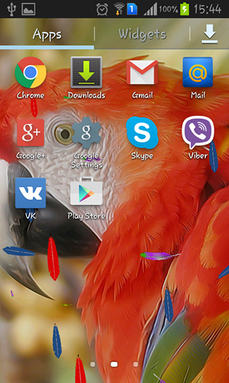 Bildschirm screenshot Papagai für Handys und Tablets.