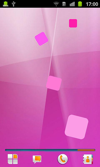 Bildschirm screenshot Pink für Handys und Tablets.