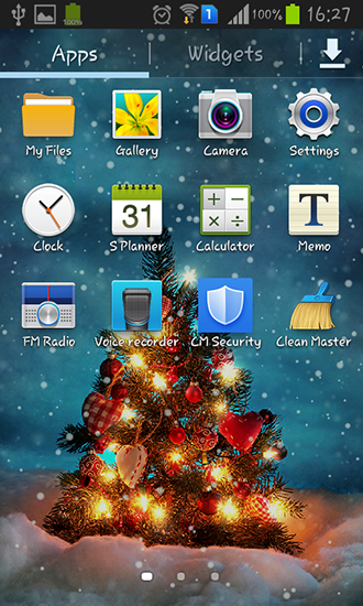 Bildschirm screenshot Echter Schnee für Handys und Tablets.