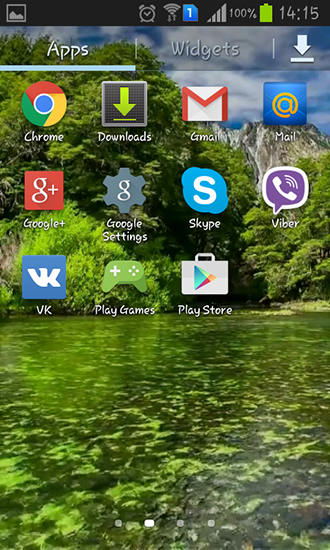 Bildschirm screenshot Fluss für Handys und Tablets.