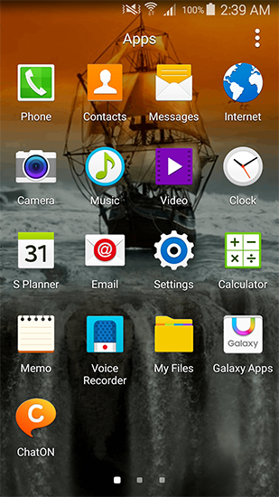 Bildschirm screenshot Segelboot für Handys und Tablets.