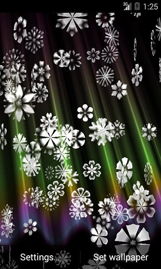 Bildschirm screenshot Schnee 3D für Handys und Tablets.