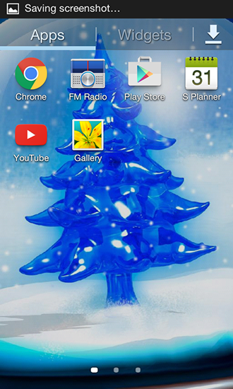 Bildschirm screenshot Winter Weihnachtsbaum HD für Handys und Tablets.