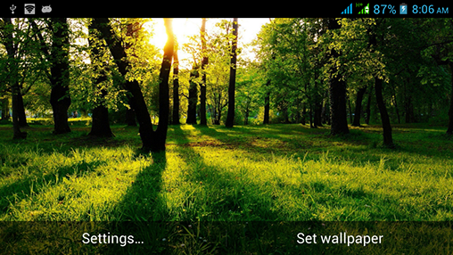 Bildschirm screenshot Atemberaubende Natur für Handys und Tablets.
