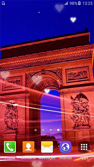 Bildschirm screenshot Süßes Paris für Handys und Tablets.