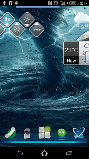 Bildschirm screenshot Tornado 3D HD für Handys und Tablets.