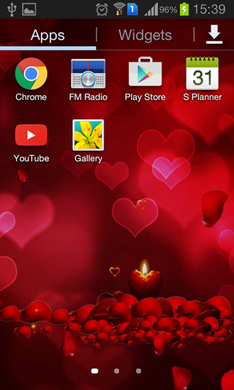 Bildschirm screenshot Valentine 2016 für Handys und Tablets.