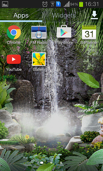 Bildschirm screenshot Wasserfall 3D für Handys und Tablets.