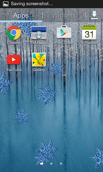 Bildschirm screenshot Winter für Handys und Tablets.