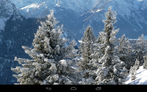 Bildschirm screenshot Winterberge für Handys und Tablets.
