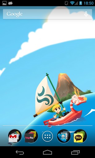 Bildschirm screenshot Zelda: Wind Waker für Handys und Tablets.