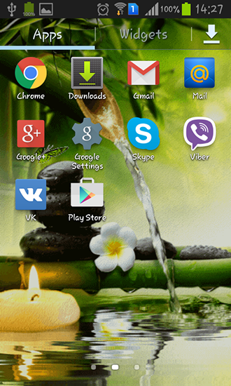 Bildschirm screenshot Zen Garten für Handys und Tablets.