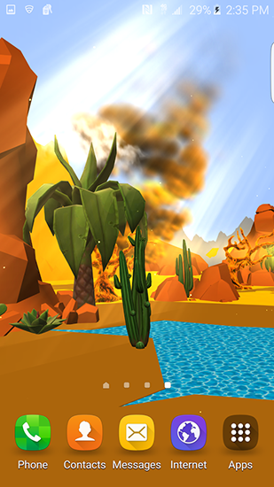 Cartoon-Wüste 3D