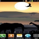 Neben Live Wallpapern für Android Frühlingsblumen  kannst du die apk des Hintergrunds Afrikanischer Sonnenuntergang  gratis herunterladen.