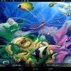 Neben Live Wallpapern für Android Schneefall kannst du die apk des Hintergrunds Aquarium 3D  gratis herunterladen.