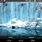 Neben Live Wallpapern für Android Sympathischer Wallpaper: Unendlichkeit kannst du die apk des Hintergrunds Gefrorener Wasserfall  gratis herunterladen.