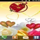 Neben Live Wallpapern für Android Kolibri kannst du die apk des Hintergrunds Liebe: Uhr  gratis herunterladen.