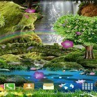 Neben Live Wallpapern für Android 1031 Blumen  kannst du die apk des Hintergrunds Romantischer Wasserfall 3D  gratis herunterladen.
