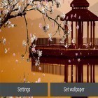 Neben Live Wallpapern für Android Mein Foto kannst du die apk des Hintergrunds Sakura Garten  gratis herunterladen.