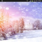 Neben Live Wallpapern für Android Rock Schädel  kannst du die apk des Hintergrunds Schneefall  gratis herunterladen.