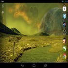 Neben Live Wallpapern für Android Feuerwerke kannst du die apk des Hintergrunds Weltraumwelt  gratis herunterladen.