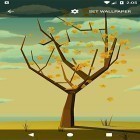 Neben Live Wallpapern für Android Armee: Gasmaske kannst du die apk des Hintergrunds Baum mit Fallenden Blättern  gratis herunterladen.