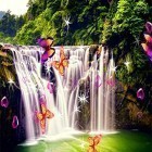 Neben Live Wallpapern für Android Plastilin Aquarium kannst du die apk des Hintergrunds Wasserfall  gratis herunterladen.