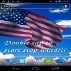 Neben Live Wallpapern für Android Heulendes All  kannst du die apk des Hintergrunds Amerikanische Fahne 3D gratis herunterladen.