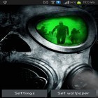 Neben Live Wallpapern für Android Flüssige Metaballs HD kannst du die apk des Hintergrunds Armee: Gasmaske gratis herunterladen.