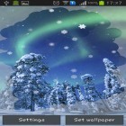Neben Live Wallpapern für Android Erstaunliche Natur  kannst du die apk des Hintergrunds Aurora: Winter gratis herunterladen.