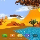 Neben Live Wallpapern für Android Rosen: Paradiesgarten kannst du die apk des Hintergrunds Cartoon-Wüste 3D gratis herunterladen.