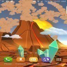 Neben Live Wallpapern für Android Herzen  kannst du die apk des Hintergrunds Cartoon Vulkan 3D gratis herunterladen.