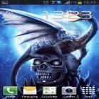 Neben Live Wallpapern für Android Fantasyland kannst du die apk des Hintergrunds Drache auf Schädel gratis herunterladen.