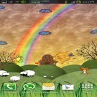 Neben Live Wallpapern für Android Landschaft: Reißverschluss kannst du die apk des Hintergrunds Märchenhafte Wiese gratis herunterladen.