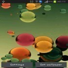Neben Live Wallpapern für Android Federn kannst du die apk des Hintergrunds Fliegende Farbige Bälle gratis herunterladen.