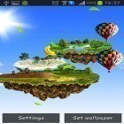 Neben Live Wallpapern für Android Armee: Gasmaske kannst du die apk des Hintergrunds Fliegende Inseln gratis herunterladen.