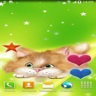 Neben Live Wallpapern für Android Magischer Pilz  kannst du die apk des Hintergrunds Lustige Katze gratis herunterladen.