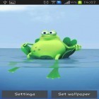 Neben Live Wallpapern für Android Herzuhr kannst du die apk des Hintergrunds Fauler Frosch gratis herunterladen.