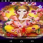 Neben Live Wallpapern für Android Blühende Nacht  kannst du die apk des Hintergrunds Lord Ganesha HD gratis herunterladen.