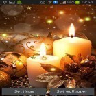Neben Live Wallpapern für Android Teddy Br: Liebe 3D  kannst du die apk des Hintergrunds Neujahrskerzen gratis herunterladen.
