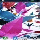 Neben Live Wallpapern für Android Zoo: Katze kannst du die apk des Hintergrunds Kunstvolles Origami gratis herunterladen.