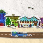Neben Live Wallpapern für Android Avatar kannst du die apk des Hintergrunds Papier Stadt gratis herunterladen.