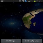 Neben Live Wallpapern für Android Goldener Glanz  kannst du die apk des Hintergrunds Planeten 3D gratis herunterladen.